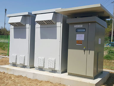 덕천에코태양광발전소 내부 설비를 촬영한 사진