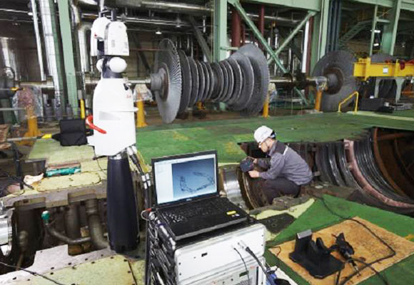 해외발전설비 정비 사진