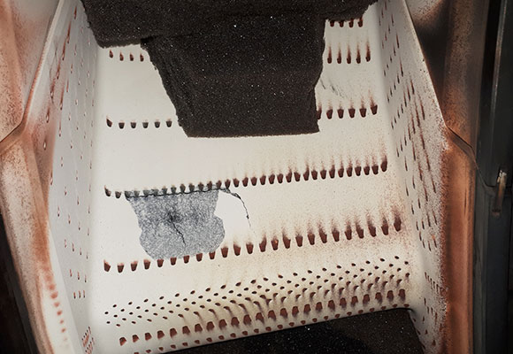 터빈 및 압축기 등의 블레이드 손상 진단 사진