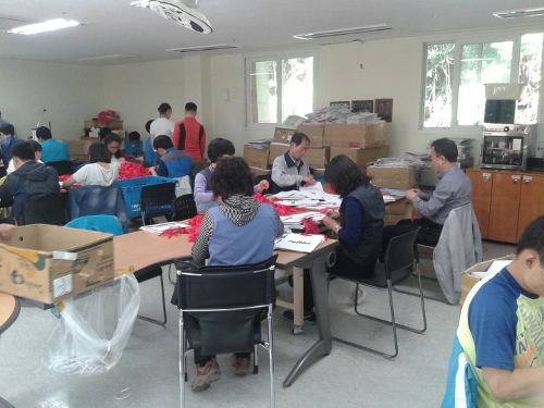 신애재활원 방문 