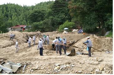 영동사업소, 4일간 진부리 수해복구 현장에 발벗고 나서