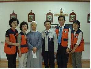 동인천지점, 천사의집 방문