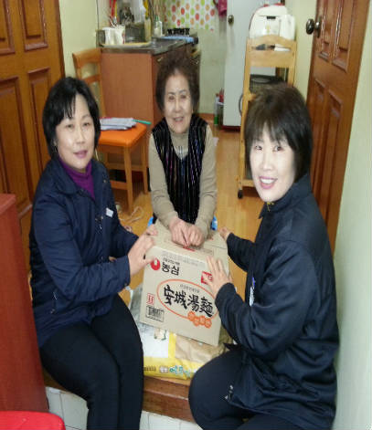 진해 도시락배달 장면