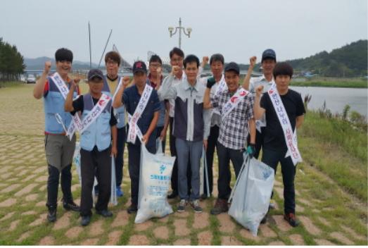 울진 수산(염전)해수욕 환경정화 봉사활동 시행