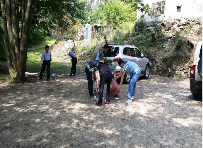 화순읍 삼천리 마을 환경정화 활동 