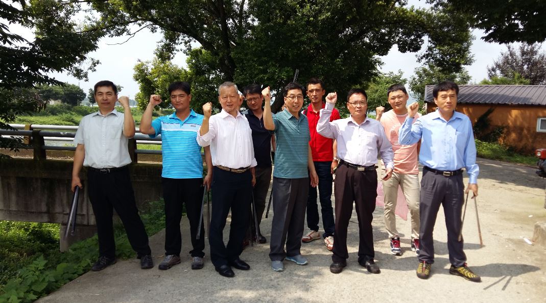 화순 삼천변 샘내마을 환경정화