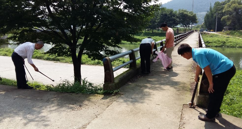 화순천변 환경정화 활동