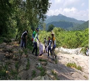 작천정계곡 환경정화운동