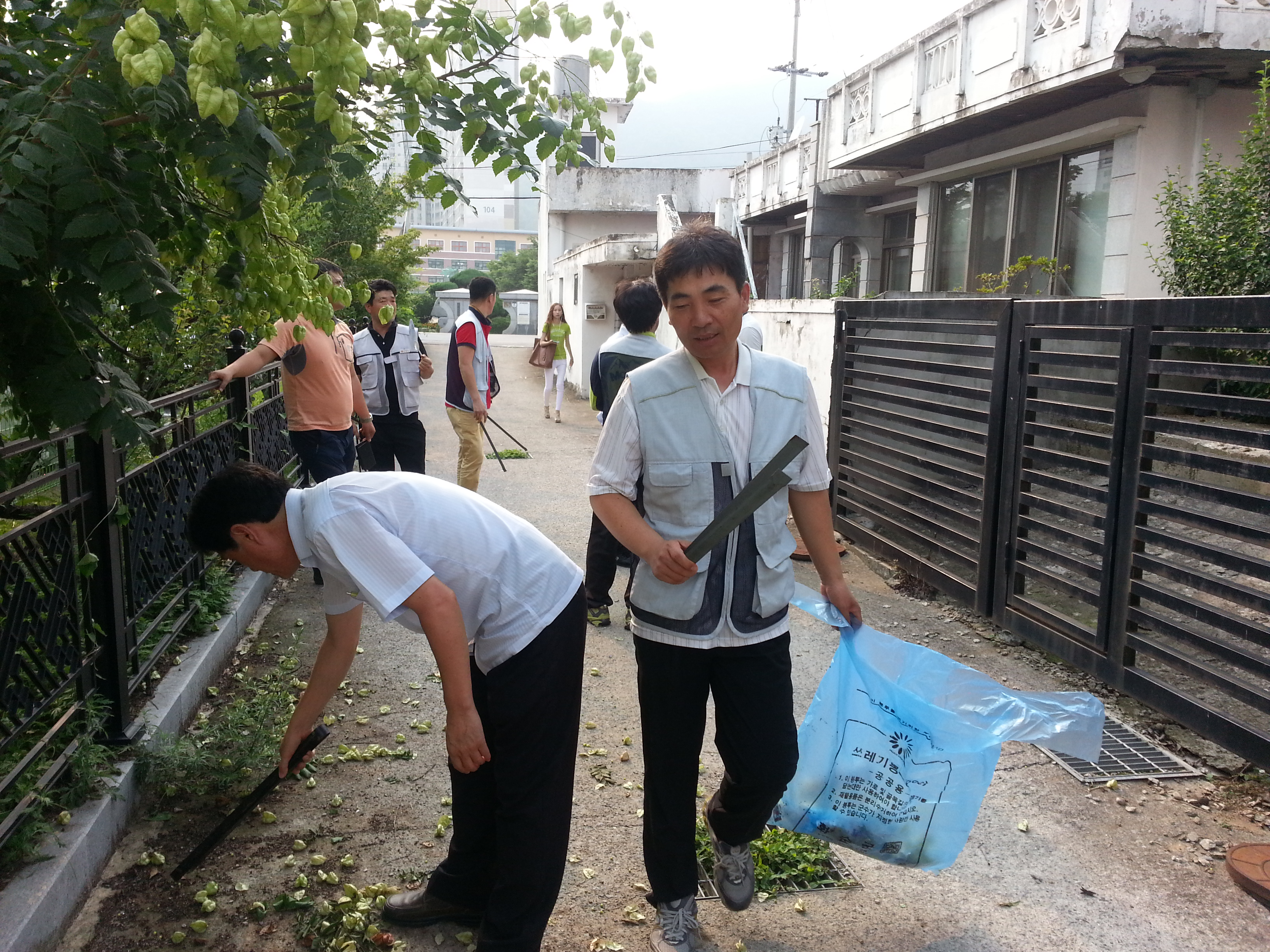 화순 시장주변 환경정화 활동 