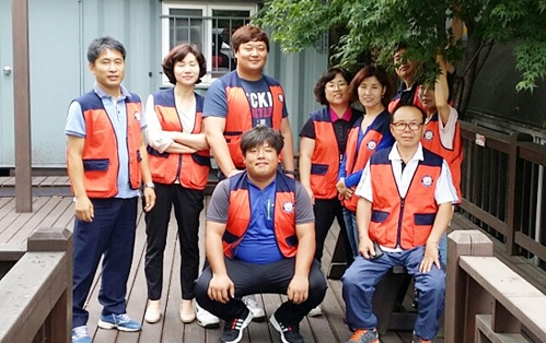 안성시 사회복지관 단체사진