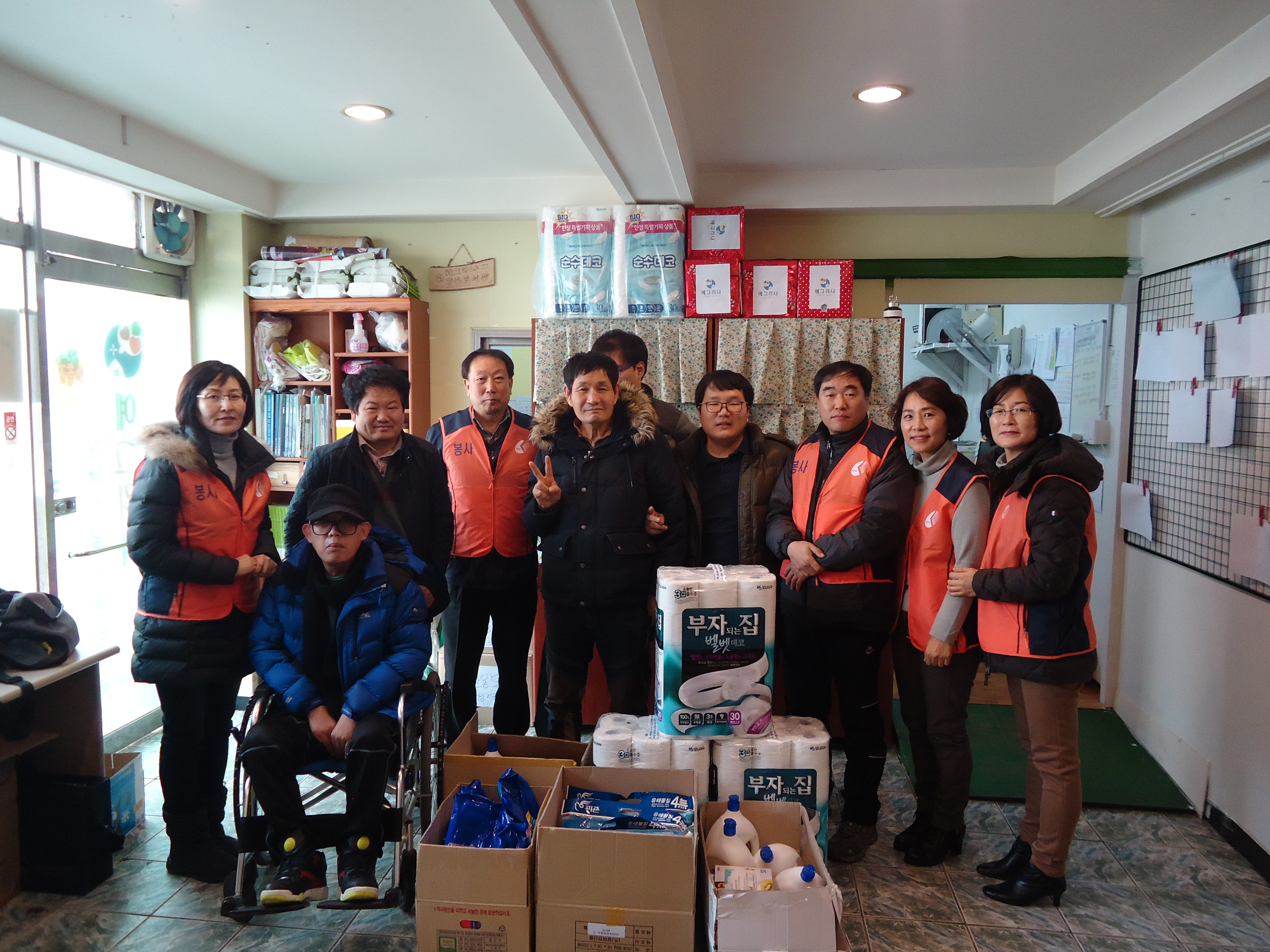 나누리봉사단 장애인 재활센터 등 방문