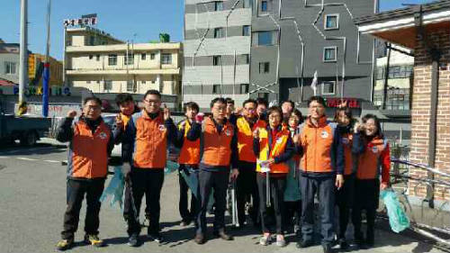 삼척지점 중앙시장 대보름장터 활성화 및 환경 정화활동