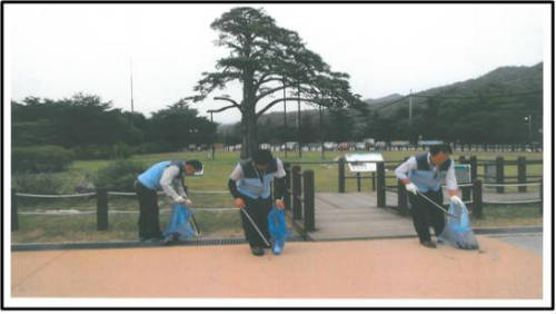 속리산정이품송 주변 환경정화