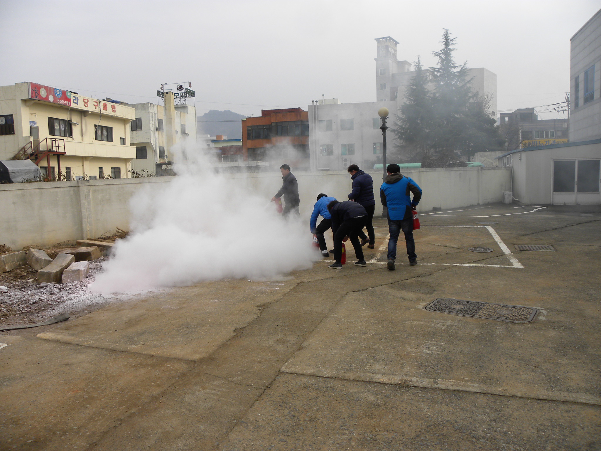 장흥지점 소방훈련