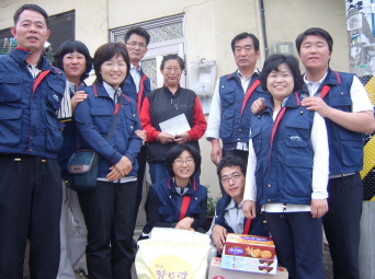 천안지점, 불우 모자가정 자원봉사